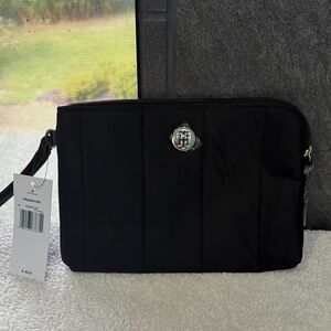 Tommy Hilfiger Black Nylon Wristlet Clutch